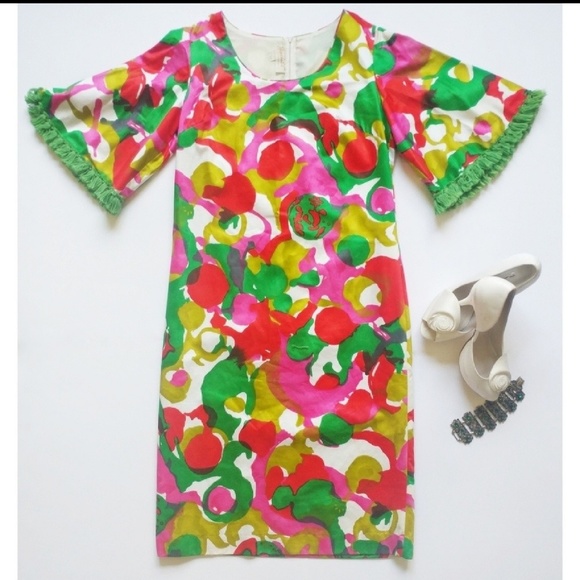 Vintage 60's pom pom party dress - Picture 3 of 4